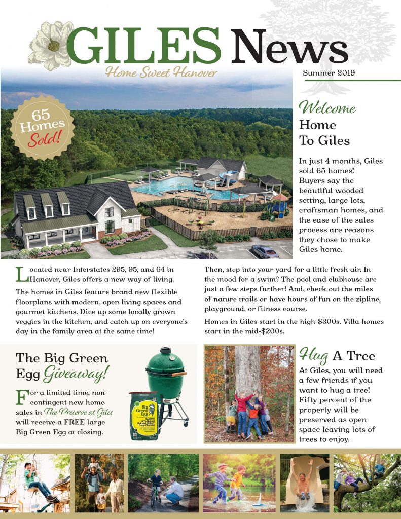 Giles Fall Newsletter Summer 2019